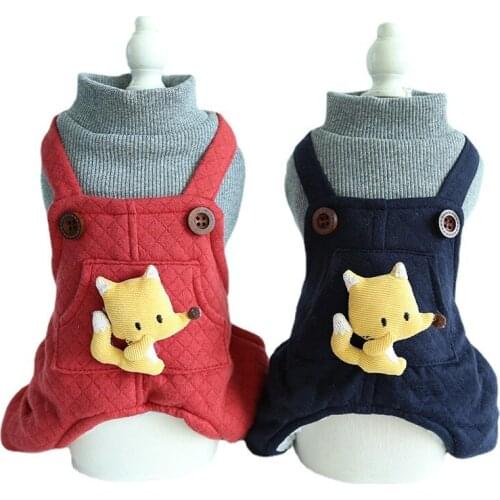 Small Dog Costume Jumpsuit Winter Pet Coat Outfit Bichon Schnauzer Yorkie Chihuahua Maltese Poodles Clothing Dog Clothes Garment