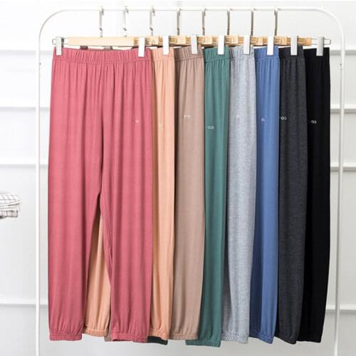 Summer Sleep Bottom Women Modal Long Pant Home Pajamas Soft Slip Pants Big Size Casual 2020 New Fashion Sleepwear