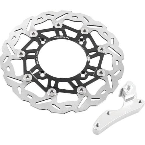 Motorcycle Front Brake Disc Rotor Disk w/ Bracket For KAWASAKI KX125 KX250 KX250F KLX450R KX450F 2006-2016 KX 125/250/250F