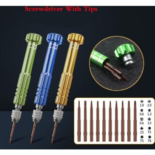 Screwdriver Bit Set Mobile Phone Precision Torx Cross Pentalobe Repair Kit for iPhone Android Opening Disassembly Tool