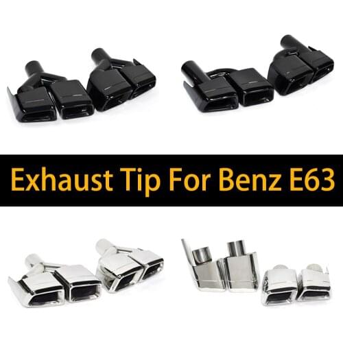 304 Stainless Steel Exhaust System Nozzle H Type Exhaust Tip Muffler For Benz W212 W20 W221 CLASS E/C/S C63 E63 S63 Exhaust Pipe