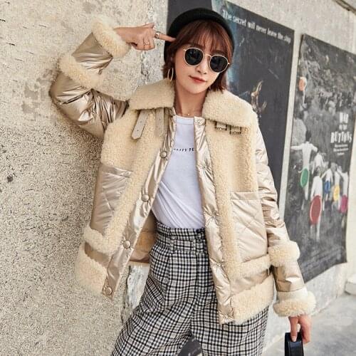 Coat Fur Real Female Down Jacket 2020 Autumn Winter Jacket Women 100% Wool Coats and Jackets Women Korean Outwear MY3662 s s