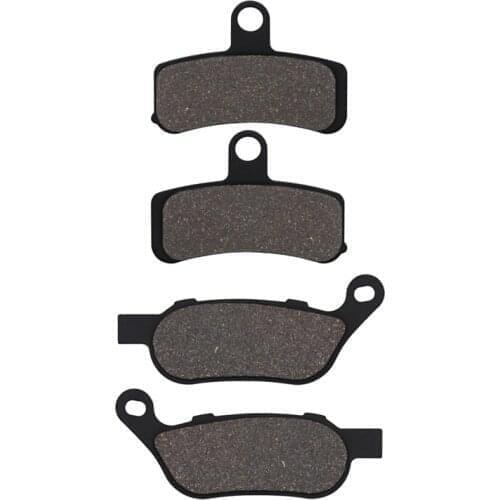 Motorcycle Front and Rear Brake Pads for Harley Night Train FXSTB Rocker FXCW FXCWC Breakout FXSB Blackline FXS FA457 & FA458