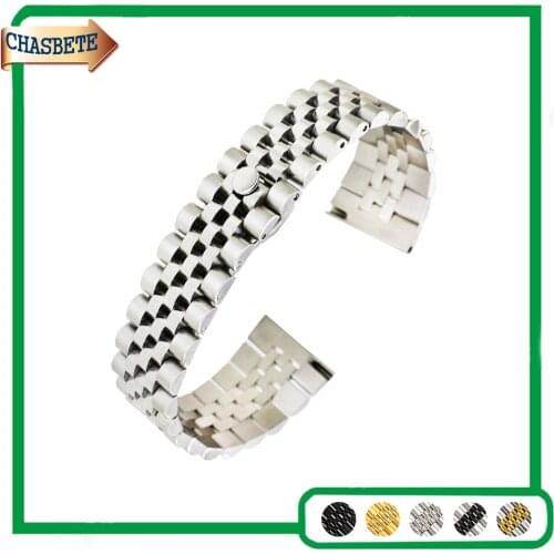 Stainless Steel Watch Band for Oris Watchband 18mm 20mm 22mm Men Women Metal Strap Belt Wrist Loop Bracelet Black Silver + Pin