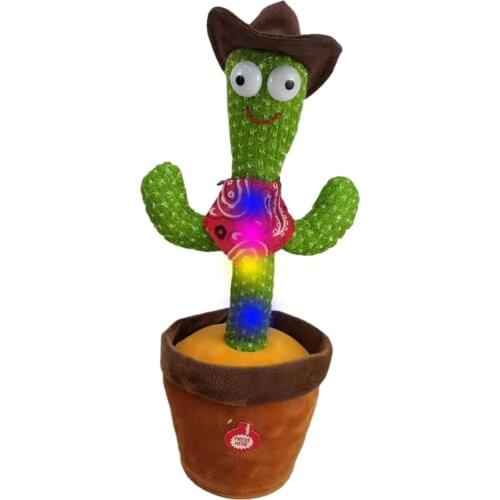 Dancer Dancing Cactus Plush Toys Dancing Electronic Lovely Singing Cactus Plush Toys Talking Speak Cactus bailarin Dance