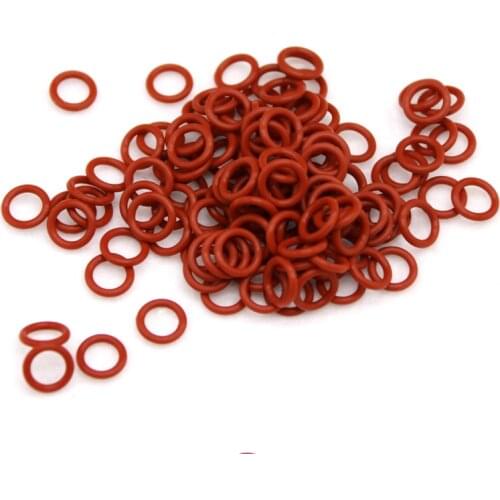 Food Grade Silicone O-Ring OD 21-35mm Red Sealing Ring Thickness 1mm Waterproof And Heat-Resistant