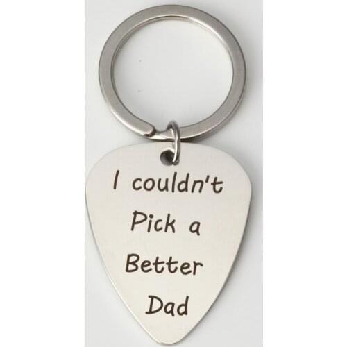 I couldn't Pick a Better Dad Stainless Steel Letter Motivational Family Keychain Keyrings Thanksgiving Day Gifts For Dad 1PCS