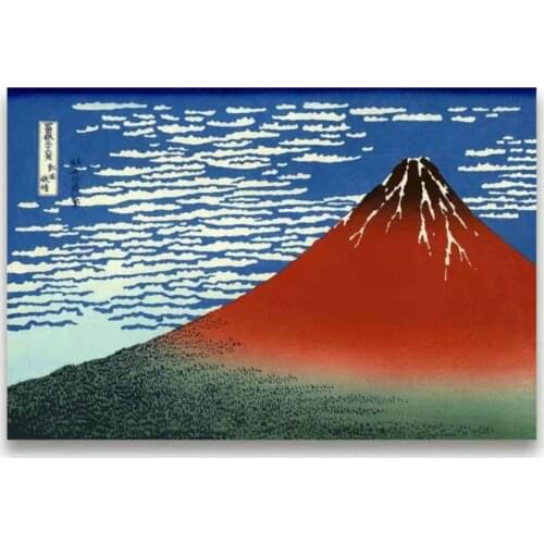 Japanese Style Landscape Decoration Painting Ukiyo-e Kanagawa Hanging Wall Art Canvas Paintings Poster Picture Room Home Decor