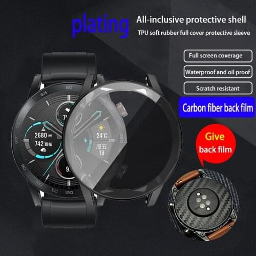 For HONOR Magic Watch 2 46mm Protection Case Soft TPU Silicone Frame Super Thin Watch Cover Rubber Shell For HONOR Watch Cases