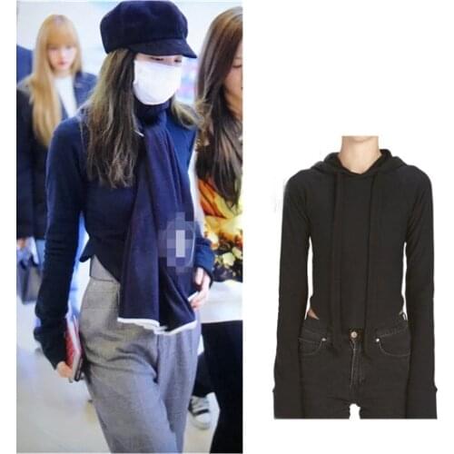 Kpop Seo Yea Ji IU Lee Ji Eun Women street Hooded Sweatshirts Long Sleeve Solid color Hoodies Pullover harajuku female clothes