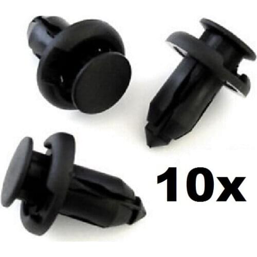 10x For Honda Plastic Bumper Clip Panel Fastener Trim Rivet