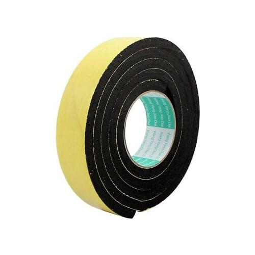 2M Length x 40mm x 10mm Single-side Adhesive EVA Sponge Foam Tape Yellow
