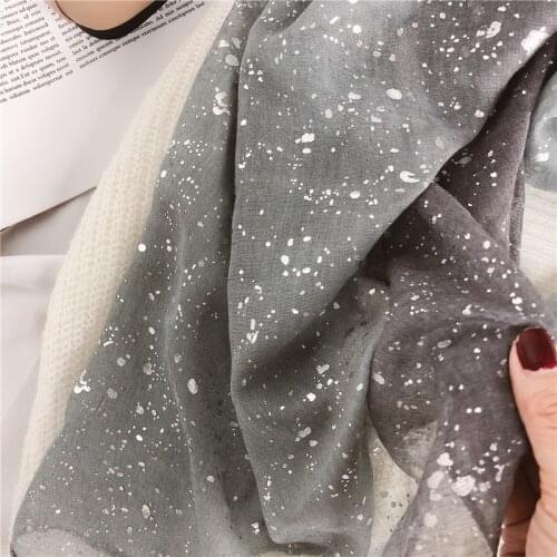 2021 Spain Fashion Ombre Glitter Viscose Shawl Scarf Women Bling Bling Shimmer Pashmina Stole Wrap Snood Muslim Hijab 180*90Cm