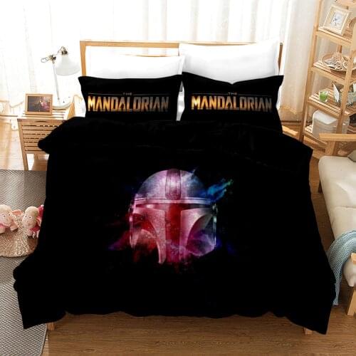 3D Bedding Set 3D Print Game Mandalorian Duvet Cover Sets King Queen Twin Size Dropshipping Boy gife