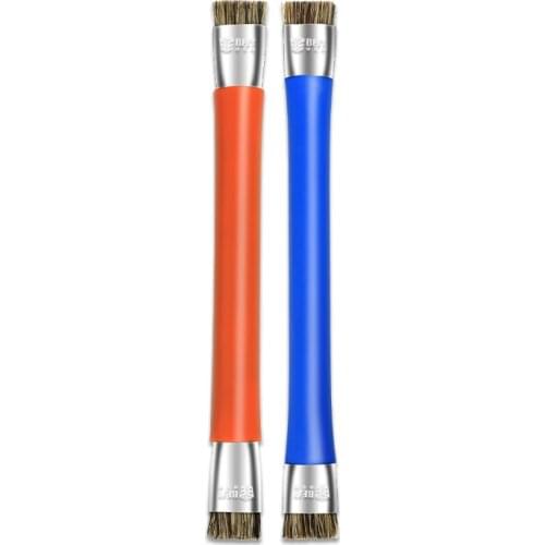 Anti-Static Brush Double Head Insulation Hard Brush Clean Dust Repair Tools ESD Safe Kit For Mobile Phone Motherboard PCB BGA