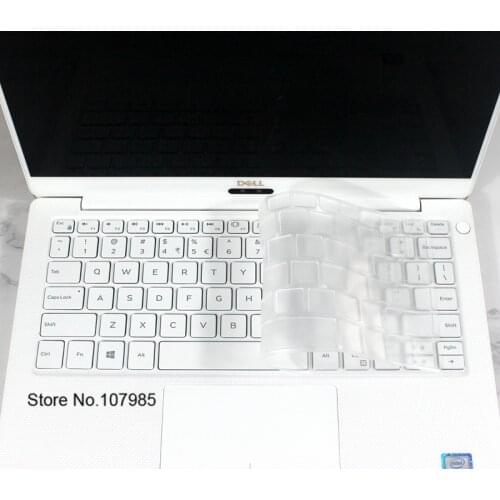 For 2019 Newest Model Dell XPS 13 9365 9370 9380 XPS13-9365 13.3 inch 2018 New Washable TPU Clear Keyboard Cover Protector Skin