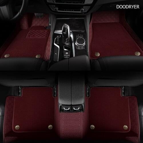 DOODRYER Custom car floor mats for Skoda octavia fabia rapid superb kodiaq yeti KAROQ KAMIQ car foot ma styling car accessories
