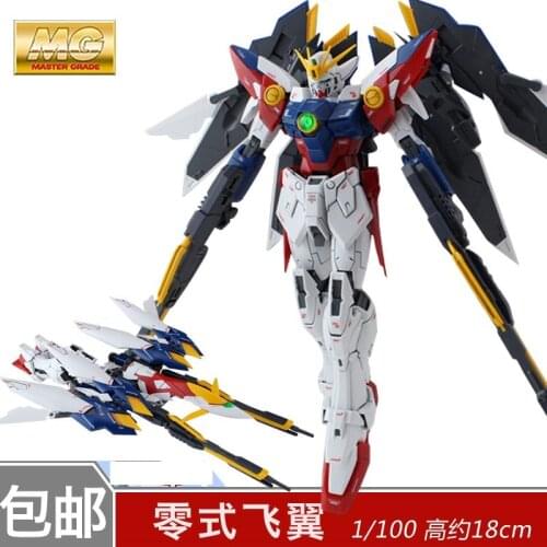 Daban Model MG 1/100 Wing Gundam Zero EW Action Figure Endless Waltz XXXG-00W0 Puzzle assembled model 18cm Robot kids Puzzle toy