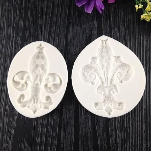Liquid silicone mold, sugar, silica gel, dried Perth molds, Baroque retro ornaments, flowers and rattan WMJ-583