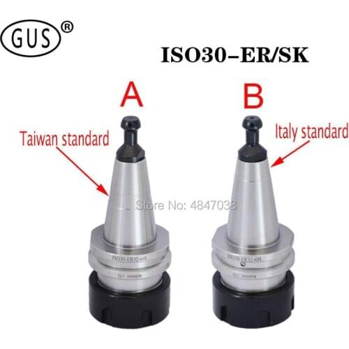 GUS woodworking engraving machine ER drill chuck ISO30 ER16 ER20 ER25 ER32 SK10 SK16 CNC machining center accuracy 0.001mm