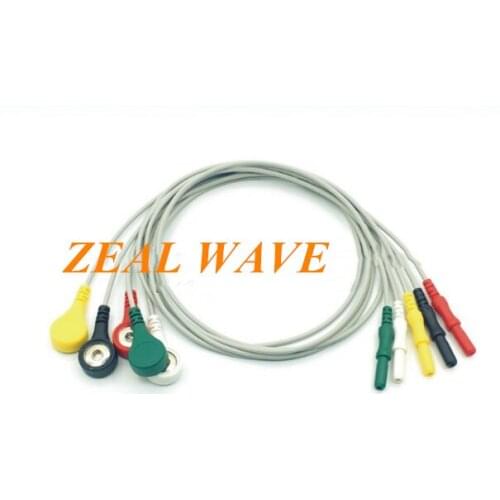 Holter Holter Five-Lead Cable Light Gray