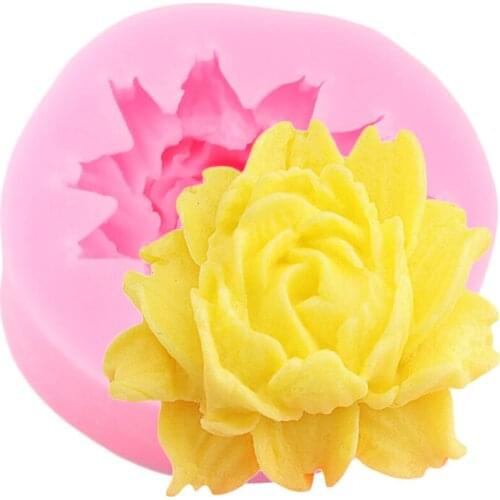 Chrysanthemum Silicone Mold Flower Cupcake Topper Fondant Cake Decorating Tools Polymer Clay Candy Molds Chocolate Making Mould