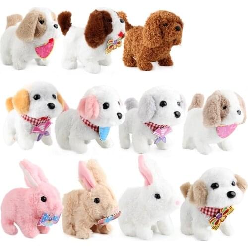 Interactive Dog Electronic Plush Puppy Pet Walk Bark Teddy Robot Toys Children Birthday Gifts