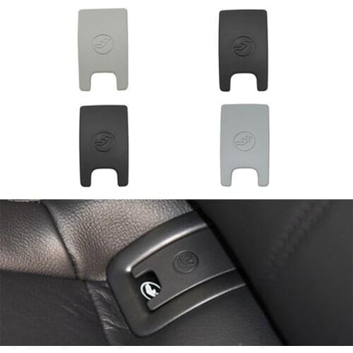 1 Pcs Black/Grey Car Styling Rear Seat Hook ISOFIX Cover Child Restraint Premium ABS Auto Accessories For Audi A4 A6 2009-2018