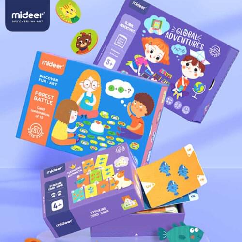 Mideer Baby Table Games 3in1 Math Cultivate Logical Thinking 4Y+ Concentration Training Calculation Kids Toys