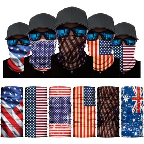 National Flag Face bandana Men Cycling Motorcycle Balaclava Head Scarves Outdoor Windproof Hiking Headband Neck Gaiter Mask