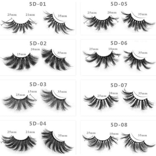 100 Pairs Eyelashes Vendor 25mm Mink Lashes Hot Sale Eyelashe Best-Selling Reusable 5d 25mm Mink Faux Lashes Fluffy Thick Lashes