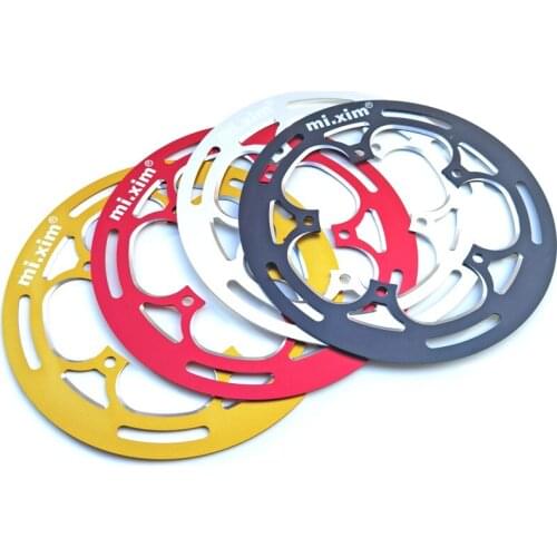 New Folding Bike Chainwheel Protector 50/52/53T 54T Guard Plate Defend Crankset Chainring Protect Full CNC Technology 130BCD