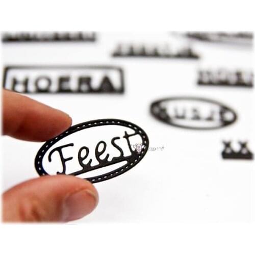 Mmao Crafts Metal Steel Cutting Dies Various shapes letter frame Stencil For DIY Scrapbooking Paper/photo Cards Embossing Dies