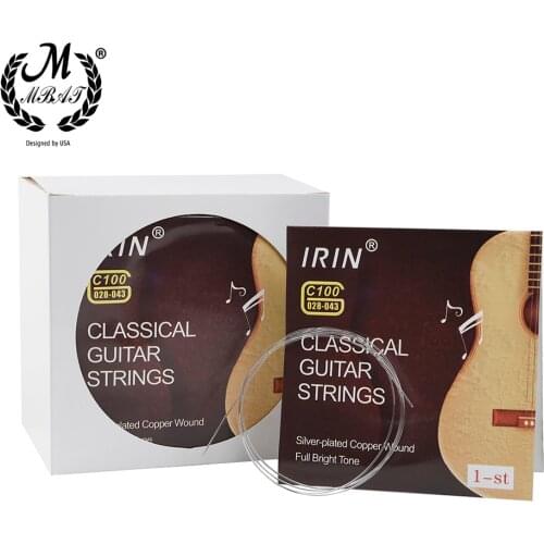 M MBAT High Quality 100Pcs/Set Classical Guitar Strings 1-St Transparent Nylon C100 Classical Guitar Strings Parts Accessories