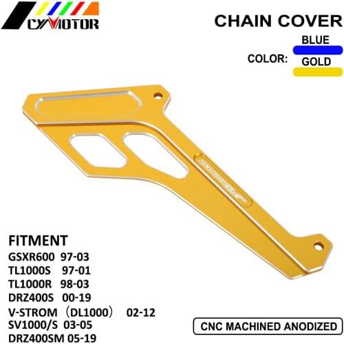 For Suzuki GSXR600 TL1000S DRZ400S V-Strom DL1000 SV1000/S DRZ400SM DRZ 400S 400SM 1997-2019 Motorcycle CNC Chain Guard Cover