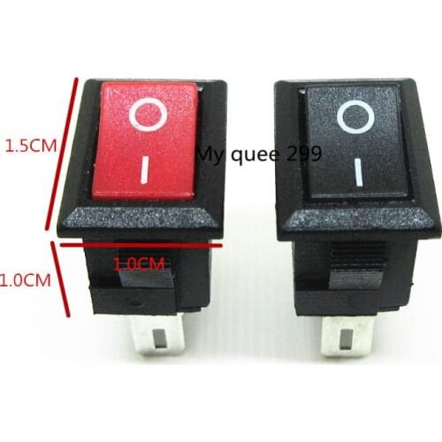 100PCS KCD11 KCD11-3P 3PIN 2POSITION Rocker Switch 250VAC/3A 10x15mm button switches best quality