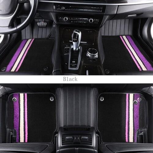 Car floor mats For audi tt mk1 mk2 q7 2007 a4 b7 b8 avant a6 c5 100 c4 a1 a3 a5 sportback a6 2006 4f customize