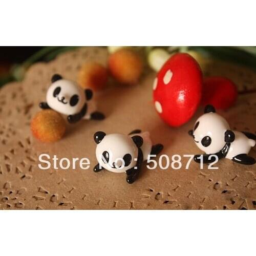 Free shippin!!! 30pcs/lot 22*13mm lovely panda pendant Stuffing/ filler For Glass Cover Vials Pendant