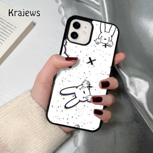 Krajews Sola Bad Bunny Inspired coque Phone Case for iPhone 12 mini 5 6S 7 8 PLUS X XS XR 11 PRO MAX SE 2020 Cover Funda Shell