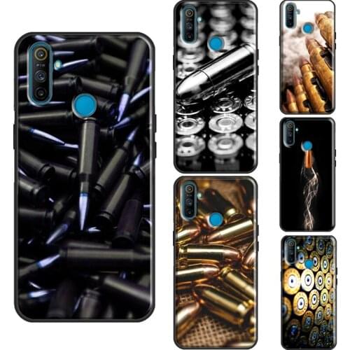 Military Gun Bullets Collage Case For OnePlus 8T 7T Nord 7 8 9 Pro Cover For Realme C3 C15 C21 7i Q3 6 7 8 Pro GT Neo
