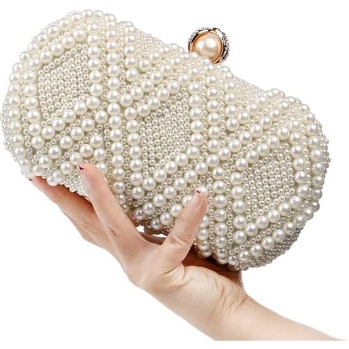 FENGTING Women's White Clutches