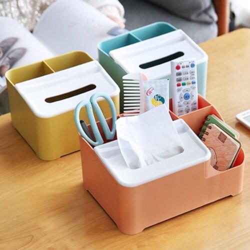 Tissue Box Ordinary Mobile Phone Bracket Living Room Tea Table Convenient Tissue Multifunctional