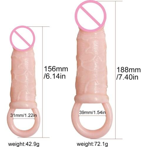 Male penis enlargemAdult Products Wolf tooth ejaculation time delay crystal set Penis enlargement and long silicone sleeve Dildo