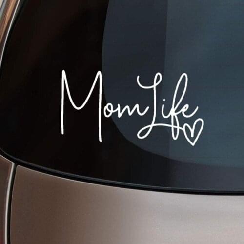 6"x3" Mom Life Car Decal Cute Sticker for Women Laptop or Window
