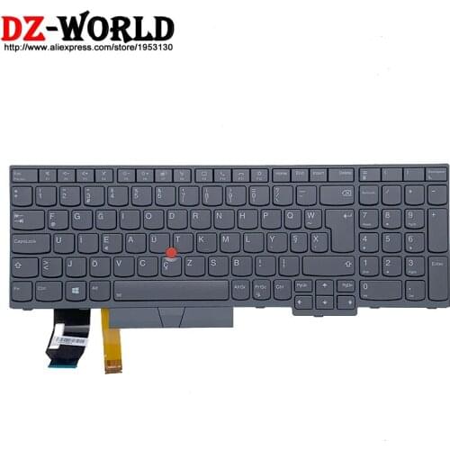 New Original Gray TUF Turkish Backlit Keyboard for Lenovo Thinkpad T15 Gen2 P15S Gen2 Laptop 5N21B08481 5N21B08444