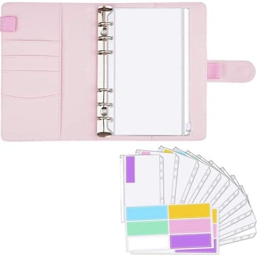A6 Cash Envelope System Binder,12Pcs Cash Envelopes For Budgeting,Cash Binder With Money Envelopes For Cash Budgeting