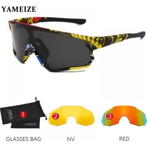 Oversized Polarized Sports Glasses Sport Sunglasses Men Women MTB Glasses Fishing Eyewear Driving Eyeglasses Oculos De Sol UV400