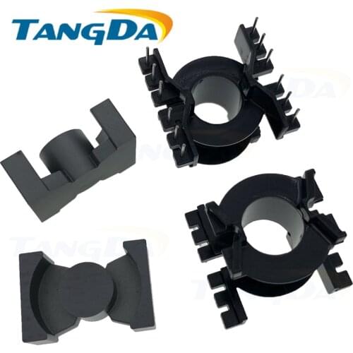 Tangda PQ3225 PQ32-25 core Bobbin 6+6pin magnetic core+skeleton PC40 soft ferrite cores Transformers vertical A