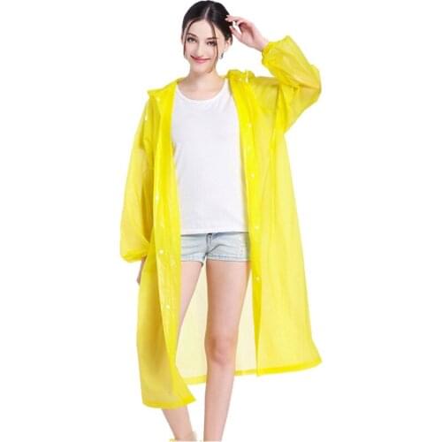 Unisex one size Non-disposable raincoat tourism outdoor hiking Transparent Camping Hoodie Raincoat free shipping