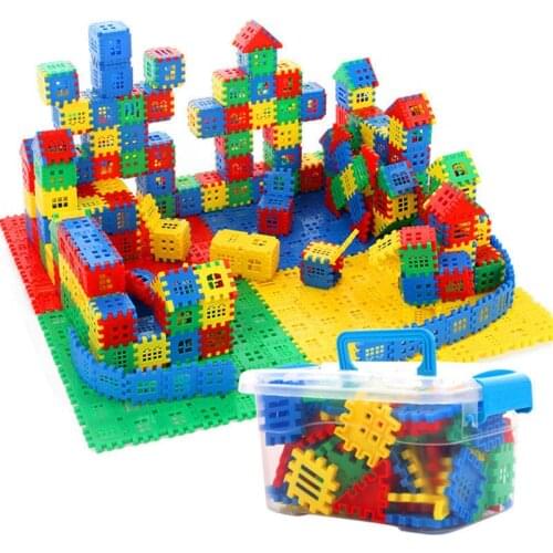 House Building Blocks Architecture Set Bricks Sensory Toys For Children Boys Gifts Tool Box Juguetes Educational Toys BK50JM